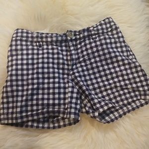 Cherokee blue and white plaid shorts
